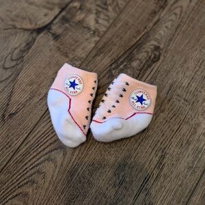 Converse Infant Socks in Pink and White